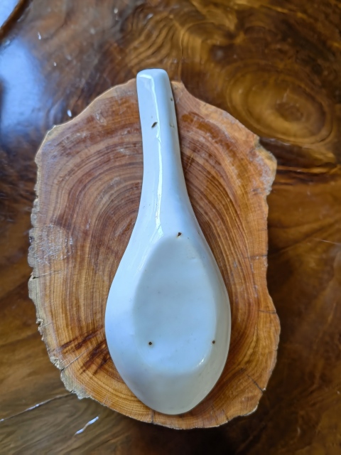 古玩陶瓷青花亭臺樓閣山水人物紋勺拍賣，當前價格178元