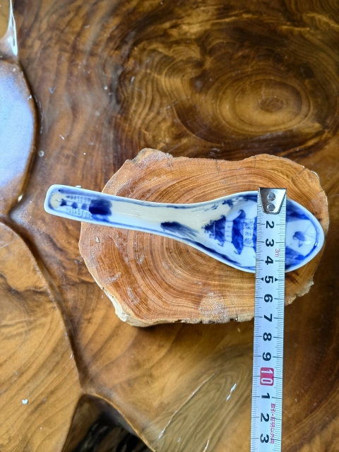 古玩陶瓷青花亭臺樓閣山水人物紋勺拍賣，當前價格178元