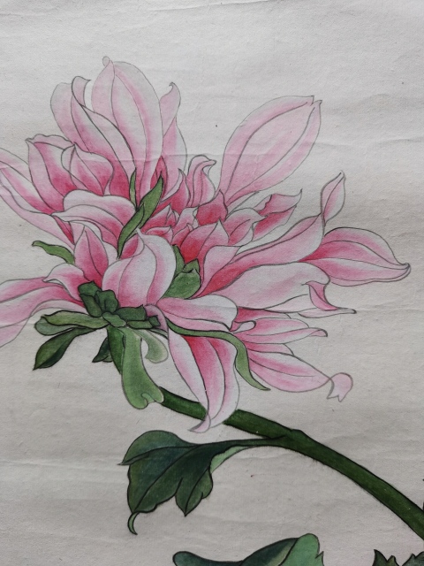 古玩字畫(huà)近代工筆繪畫(huà)巨匠大師于非闇1957年作品花卉圖拍賣,當(dāng)前價(jià)格30000元