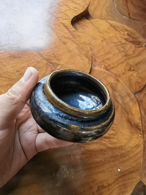 古玩陶瓷窯變釉罐拍賣,當前價格125元