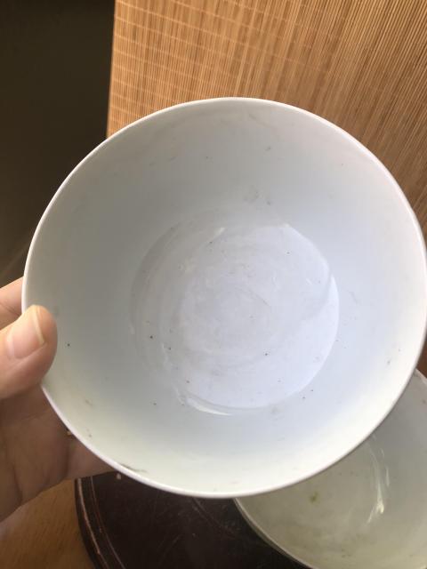 古玩陶瓷民國花鳥紋彩繪碗一對拍賣，當前價格800元