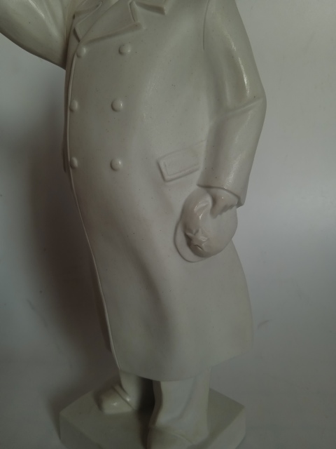 古玩陶瓷文革偉人白瓷塑像拍賣，當前價格1888元