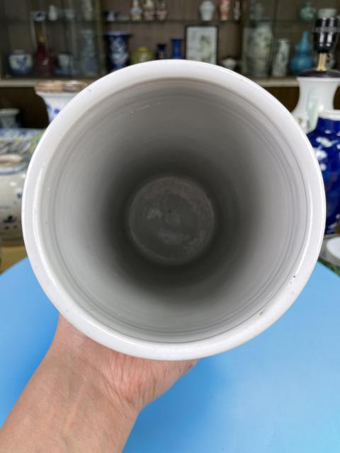 古玩陶瓷民國(guó)精品 名家 粉彩花鳥(niǎo)詩(shī)文帽筒拍賣，當(dāng)前價(jià)格950元