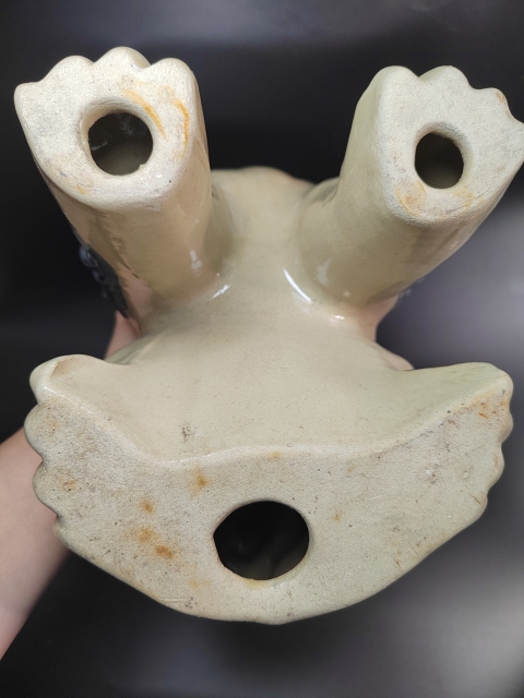 古玩陶瓷創(chuàng)匯時青花獅子塑像拍賣,當前價格580元
