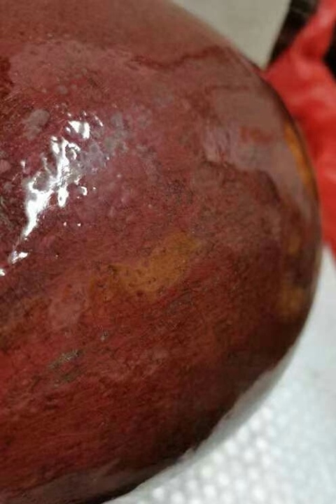 古玩陶瓷石灣窯鈞紅釉蓋罐拍賣,當(dāng)前價(jià)格666元