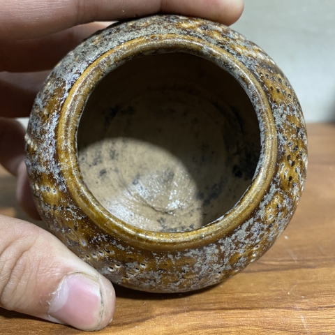 古玩陶瓷醬釉文房水盂拍賣，當(dāng)前價(jià)格2600元