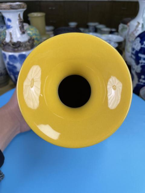 古玩陶瓷黃釉玉壺春瓶拍賣，當前價格3000元