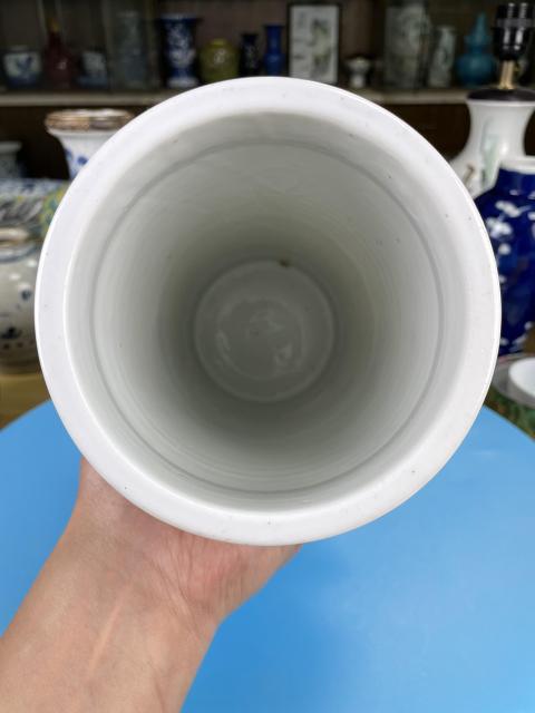 古玩陶瓷民國 極品粉彩鵲橋相會圖帽筒拍賣,當前價格3700元