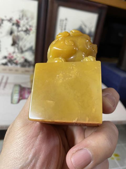 古玩雜項壽山石印章拍賣，當前價格4500元