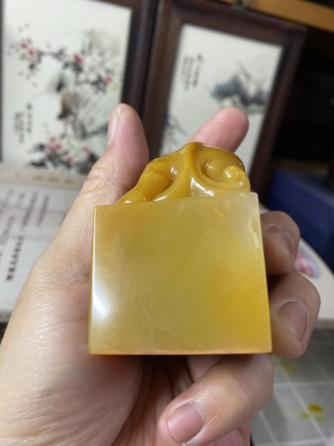 古玩雜項壽山石印章拍賣，當前價格4500元