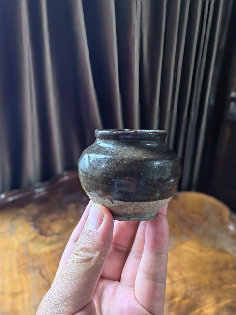 古玩陶瓷清代小罐拍賣，當前價格125元