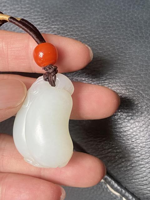 古玩玉器小年份玉瓜果拍賣,當前價格7700元