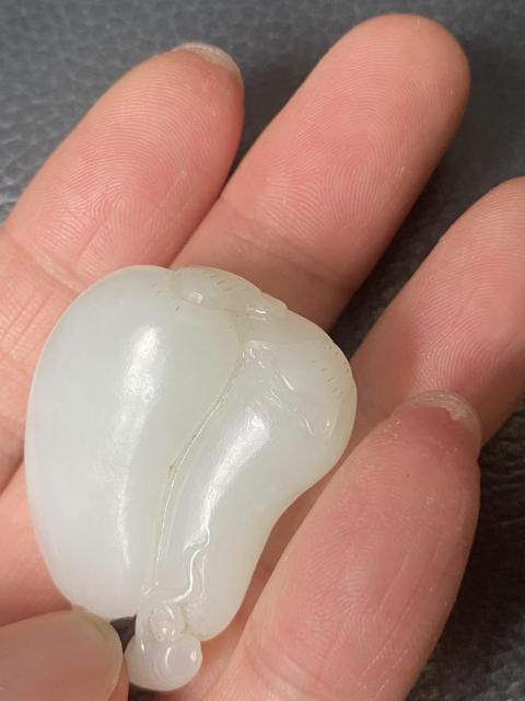 古玩玉器小年份玉瓜果拍賣,當前價格7700元