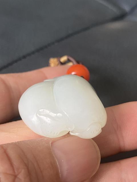 古玩玉器小年份玉瓜果拍賣,當前價格7700元