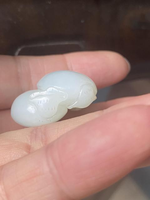 古玩玉器小年份玉瓜果拍賣,當前價格7700元