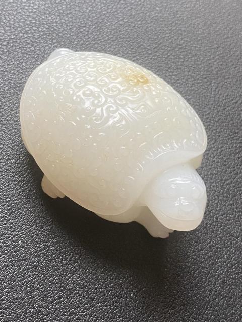 古玩玉器和田籽料龍龜把件拍賣，當前價格33000元