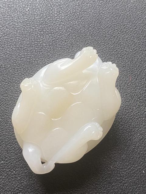 古玩玉器和田籽料龍龜把件拍賣，當前價格33000元