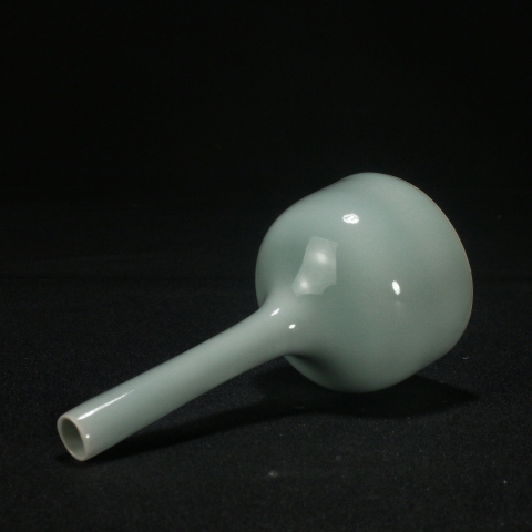古玩陶瓷粉青釉搖鈴瓶拍賣,當前價格2000元