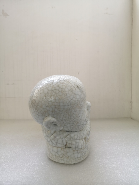 古玩陶瓷當代哥釉孩兒枕拍賣,當前價格298元