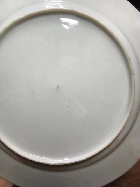古玩陶瓷民國，廣彩描金人物盤拍賣，當前價格1080元