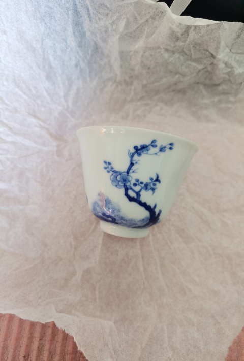 古玩陶瓷清代（官窯）青花十二花神杯拍賣，當前價格105000元