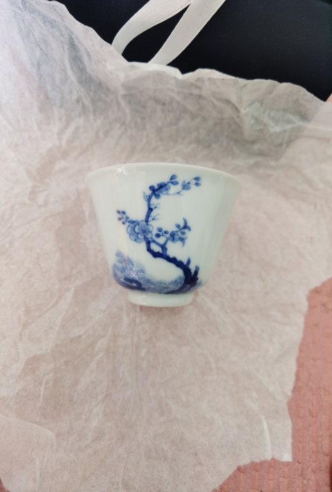 古玩陶瓷清代（官窯）青花十二花神杯拍賣，當前價格105000元