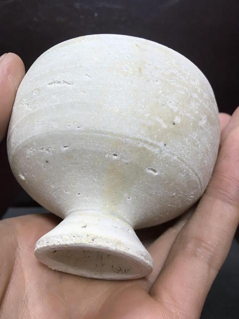 古玩陶瓷宋代青白瓷高腳杯拍賣，當(dāng)前價格1600元