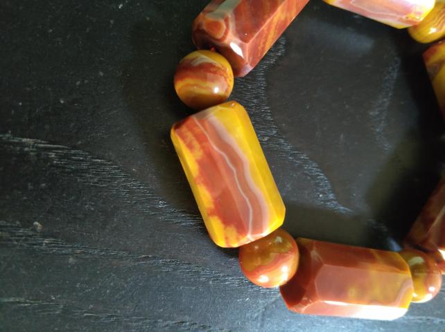 古玩雜項戰國紅瑪瑙手串拍賣，當前價格700元