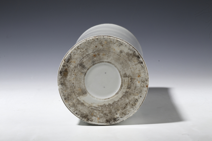 古玩陶瓷民國·粉彩桃花仕女紋帽筒拍賣，當前價格2300元