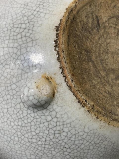 古玩陶瓷乾隆哥釉缽式爐拍賣，當前價格3888元