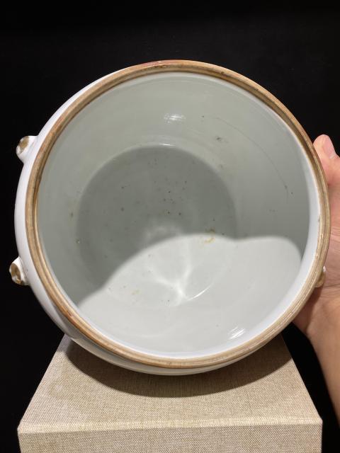 古玩陶瓷名家彭新發(fā)胭脂紅粥罐拍賣,當(dāng)前價(jià)格750元