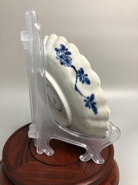 古玩陶瓷青花洞石花卉花口盤拍賣,當前價格1280元