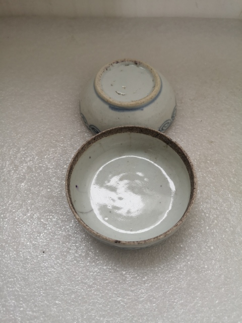 古玩陶瓷清代雍正至乾隆麒麟送子青花蓋盒拍賣,當前價格750元