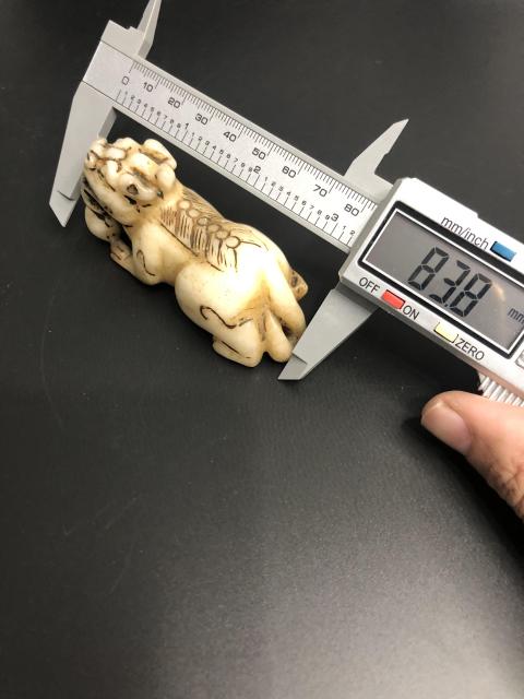 古玩玉器白玉石瑞獸擺件拍賣，當前價格88元