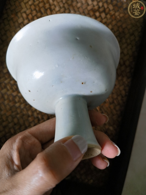 古玩陶瓷樞府四爪龍紋高足杯(有鑒真卡)拍賣,當前價格19800元