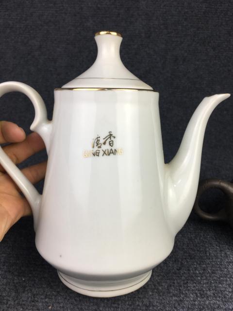 古玩陶瓷描金壺(買一送二)拍賣,當前價格688元