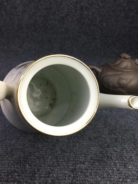 古玩陶瓷描金壺(買一送二)拍賣,當前價格688元