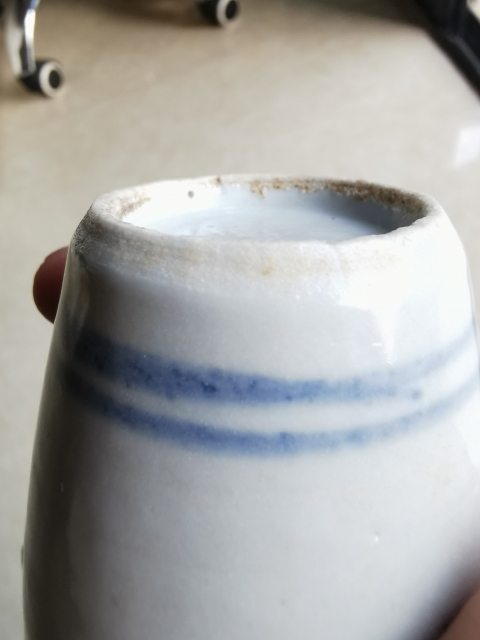 古玩陶瓷晚清壽字紋青花瓶拍賣,當前價格1600元