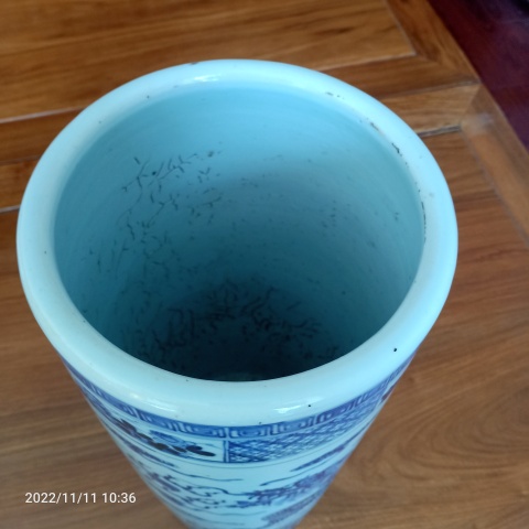 古玩陶瓷道光青花龍紋箭筒拍賣，當前價格28888元