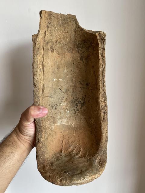 古玩陶瓷花卉紋印花瓦當(dāng)拍賣(mài),當(dāng)前價(jià)格1800元