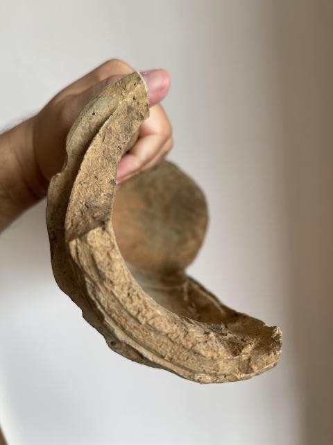 古玩陶瓷花卉紋印花瓦當(dāng)拍賣(mài),當(dāng)前價(jià)格1800元