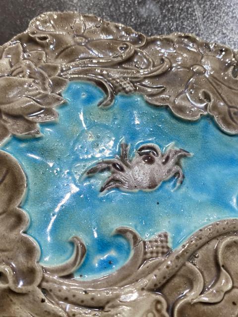 古玩陶瓷民國荷塘清趣素三彩擺件拍賣，當前價格1288元