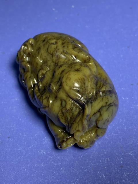 古玩雜項（特價）清中期精品圓雕玉臥象拍賣，當前價格26900元