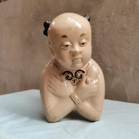 古玩陶瓷磁州窯系孩兒枕拍賣，當前價格4800元