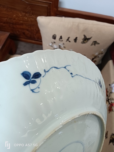 古玩陶瓷康熙花口盤拍賣，當前價格3200元