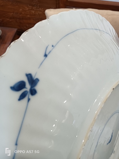 古玩陶瓷康熙花口盤拍賣，當前價格3200元