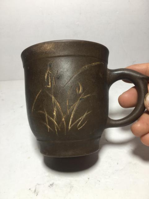 古玩陶瓷紫砂手把杯拍賣(mài)，當(dāng)前價(jià)格0元