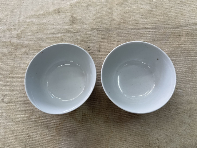 古玩陶瓷胭脂紅地粉彩花卉萬壽無疆紋碗拍賣，當前價格120元