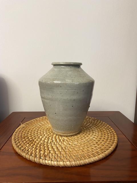 古玩陶瓷明代龍泉窯系青瓷罐拍賣，當(dāng)前價格600元