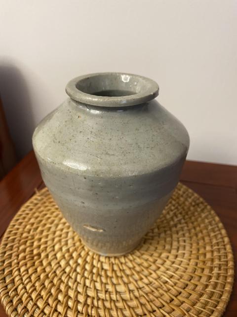 古玩陶瓷明代龍泉窯系青瓷罐拍賣，當(dāng)前價格600元